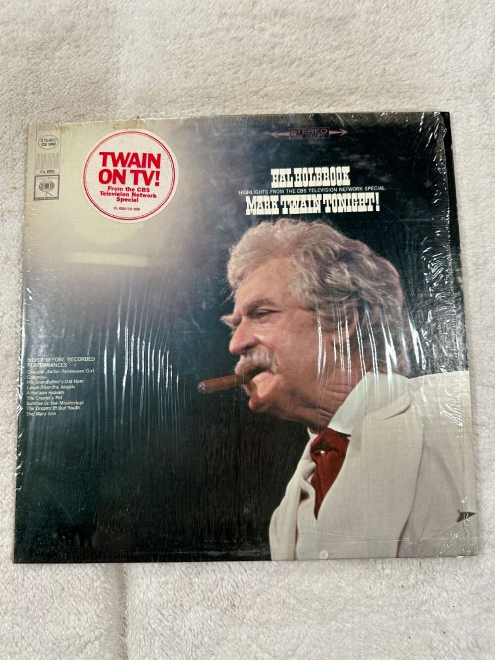 Hal Holbrook Mark Twain Tonight 1967 LP Vinyl 33 RPM Columbia Mono OS3080